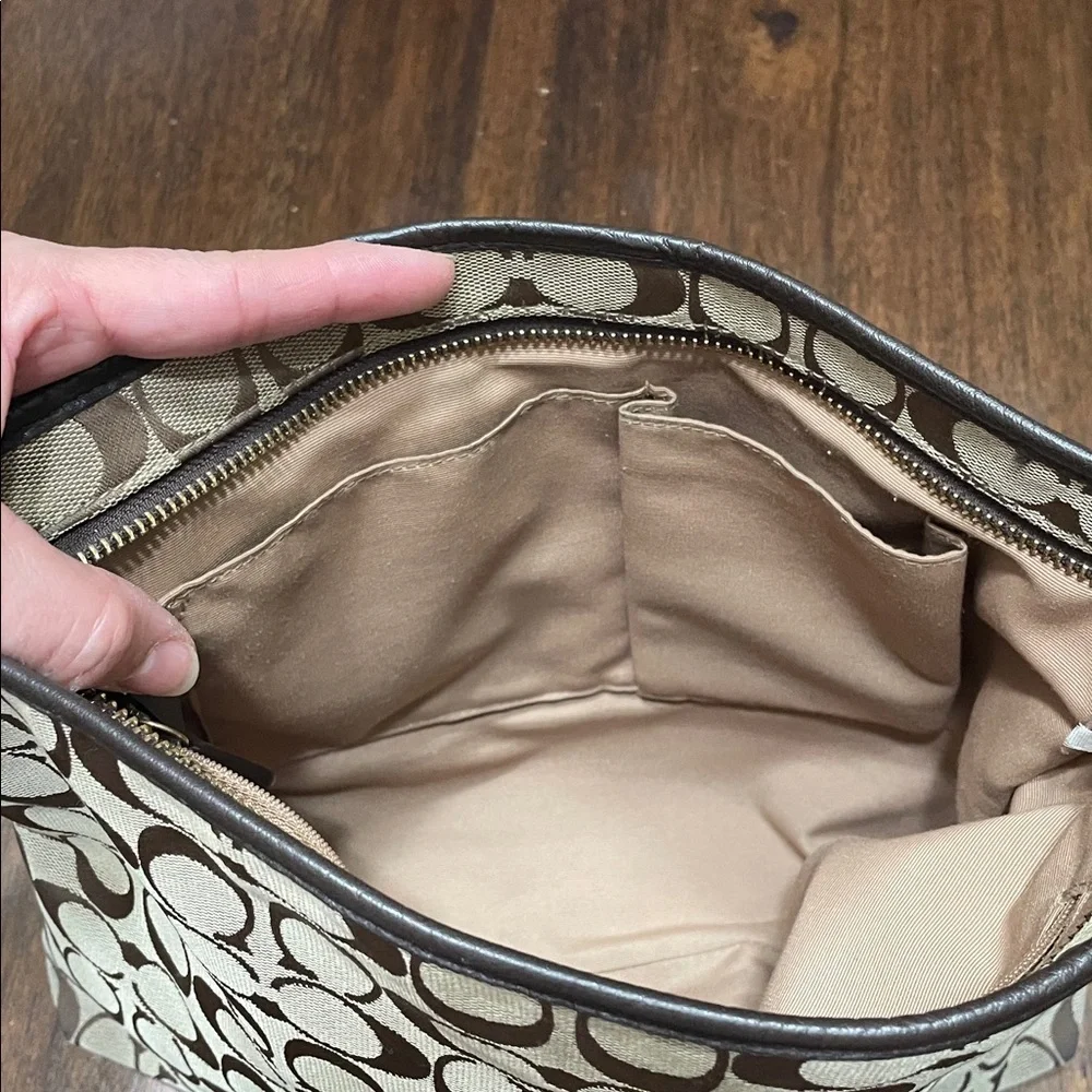 Coach Brown and Teal Crossbody Bag - Picture 10 of 12